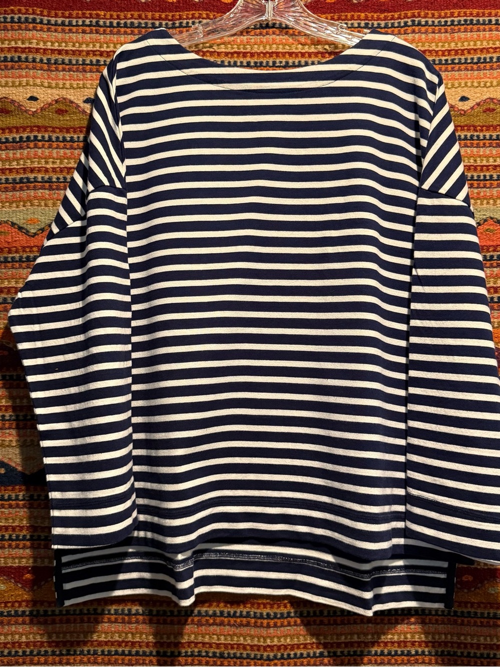 Beyond Nine Breton in Navy Ecru Stripe - Picture 5 of 8